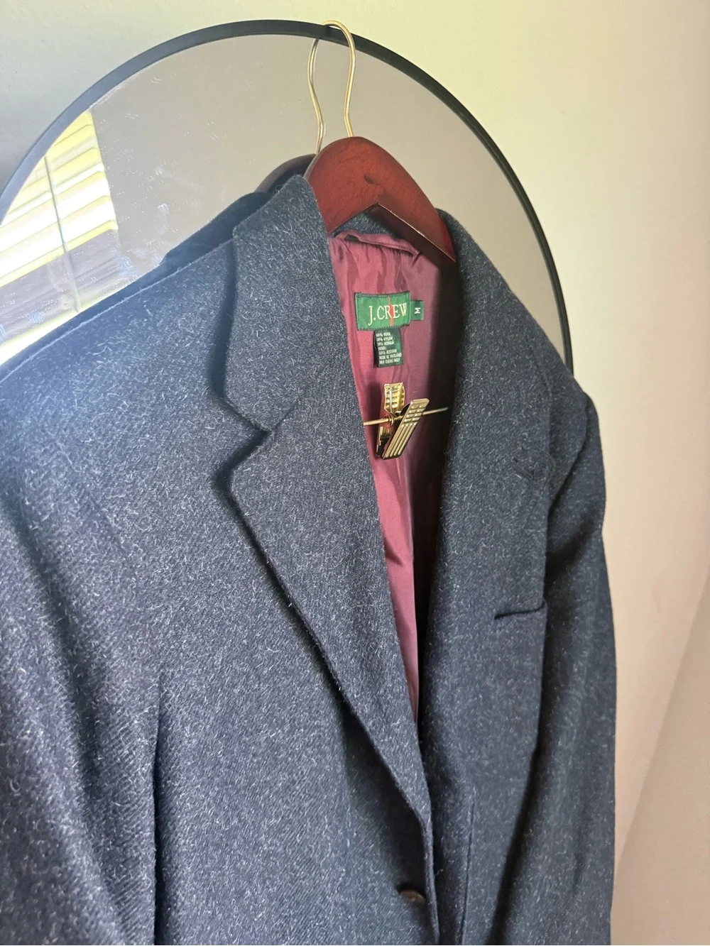 Vintage 70's 80’s J Crew Three Pocket Blazer Sport Coat Mohair Wool medium